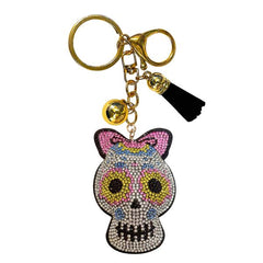 Skull Crystal Bling Keychains