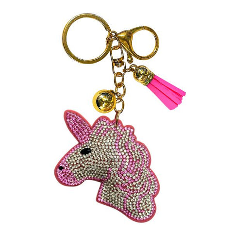 Unicorn Crystal Bling Keychains