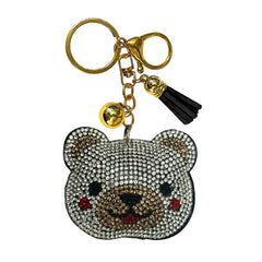 Bear Crystal Bling Keychains