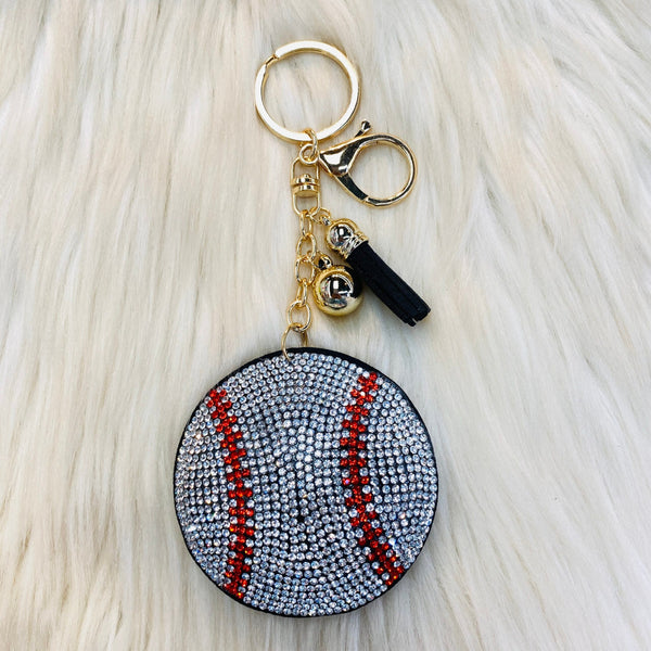 Gameday Crystal Sport Keychains - Baseball 1