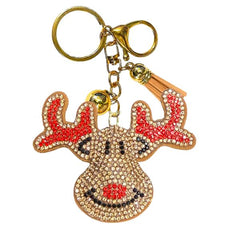 Christmas Crystal Bling Keychains