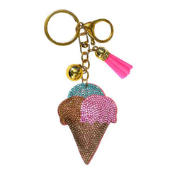 Dessert Crystal Bling Keychains