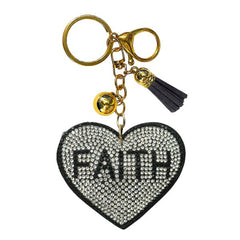 Faith Crystal Bling Keychains