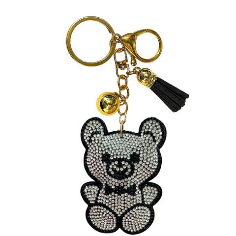 Bear Crystal Bling Keychains