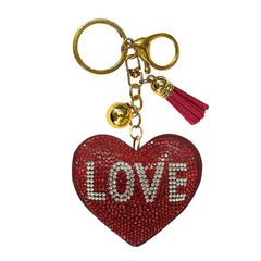 Heart Crystal Bling Keychains