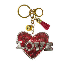 Heart Crystal Bling Keychains