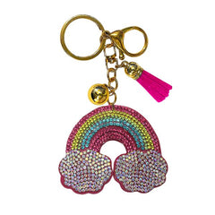 Rainbow Crystal Bling Keychains