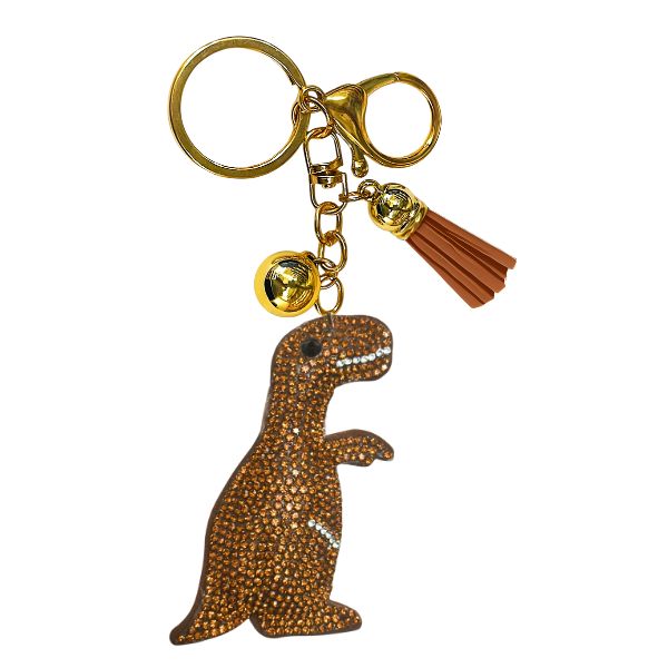 Dinosaur Crystal Bling Keychains