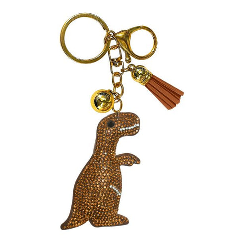 Dinosaur Crystal Bling Keychains