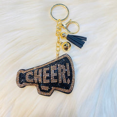 Gameday Crystal Cheer Keychains