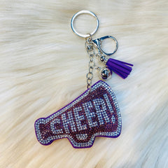 Gameday Crystal Cheer Keychains