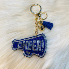 Gameday Crystal Cheer Keychains