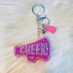 Gameday Crystal Cheer Keychains