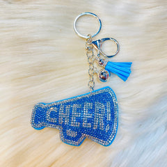 Gameday Crystal Cheer Keychains