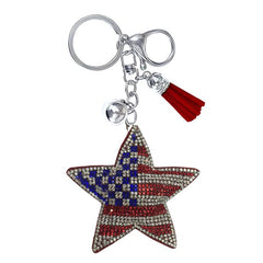 Americana Crystal Bling Keychains