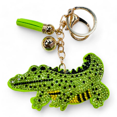 Alligator Crystal Bling Keychains