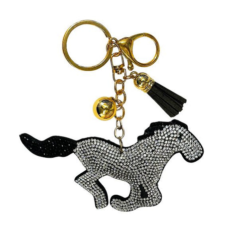 Western Animal Crystal Keychain