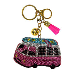 Transportation Crystal Bling Keychains