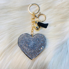 Crystal Heart Keychains