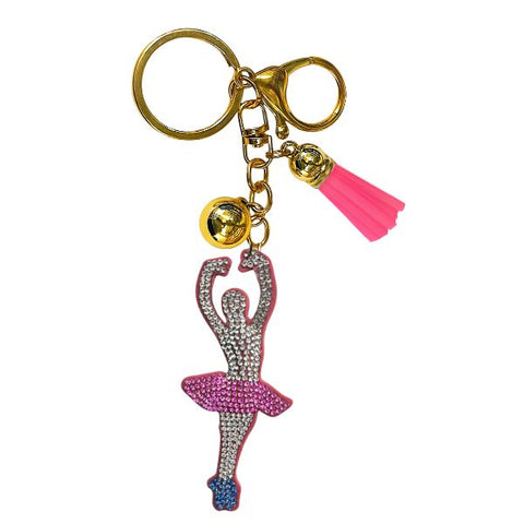 Dancers Crystal Bling Keychains