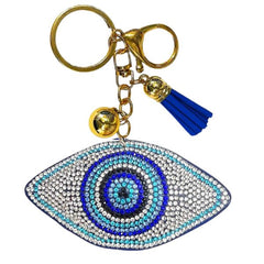 Evil Eye Crystal Bling Keychains