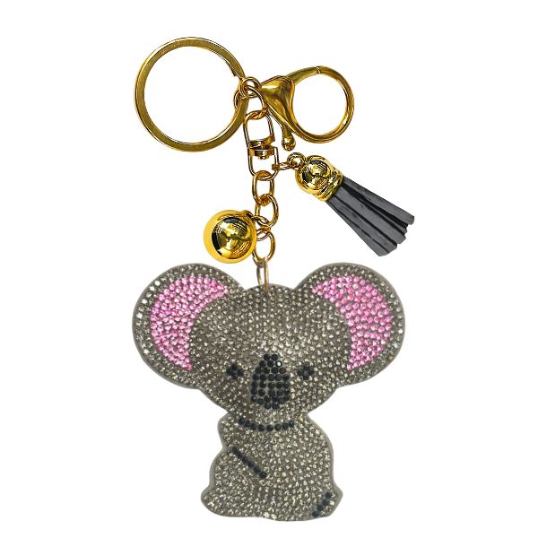 Bear Crystal Bling Keychains