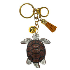 Turtle Crystal Bling Keychains