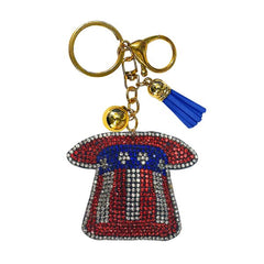 Americana Crystal Bling Keychains