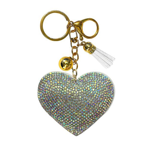 Heart Crystal Bling Keychains