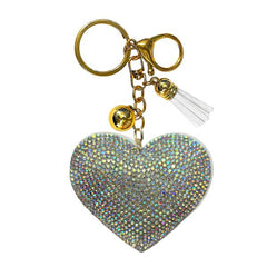 Heart Crystal Bling Keychains