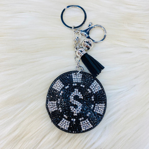 Dollar Sign Keychains - Black