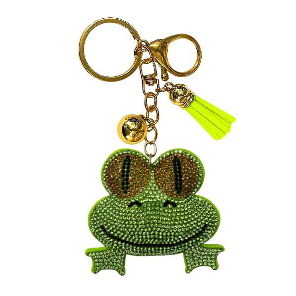 Frog Crystal Bling Keychains