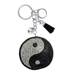 Round Crystal Bling Keychains