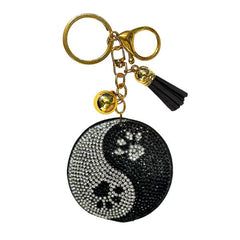 Round Crystal Bling Keychains