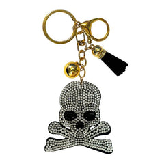 Skull Crystal Bling Keychains