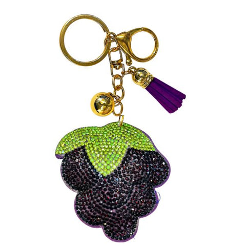 Fruit Crystal Bling Keychains