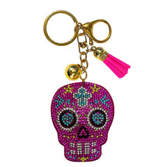 Skull Crystal Bling Keychains