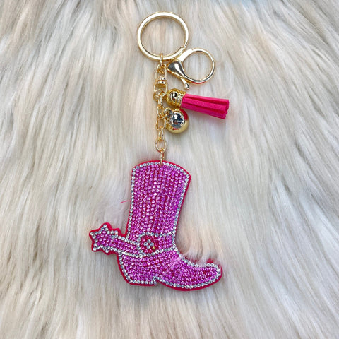 Crystal Shoe Keychains