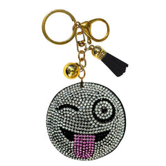 Emoji Crystal Bling Keychains