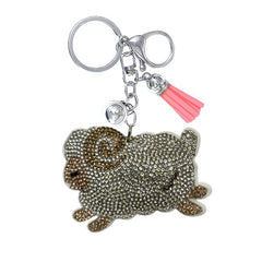 Farm Animals Crystal Keychain