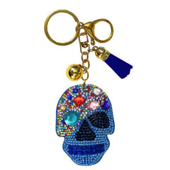 Skull Crystal Bling Keychains