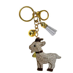 Farm Animals Crystal Keychain