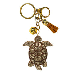 Turtle Crystal Bling Keychains