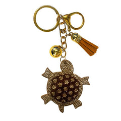 Turtle Crystal Bling Keychains