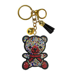 Bear Crystal Bling Keychains