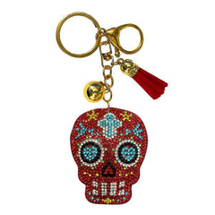 Skull Crystal Bling Keychains