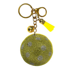 Pickleball Crystal Bling Keychains