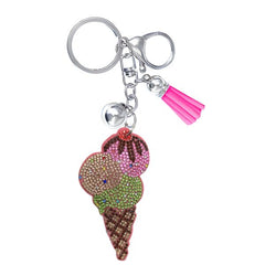 Dessert Crystal Bling Keychains