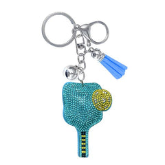 Pickleball Crystal Bling Keychains