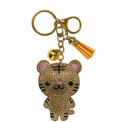 Tiger Crystal Bling Keychains